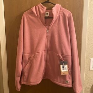 XL North Face Rose Pink Fleece Jacket (NWT)
